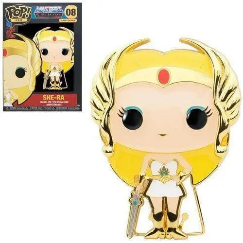 Funko Pop! Masters of the Universe Large Enamel Pin - Select Figure(s) - 08 She-Ra - Brooches & Lapel Pins