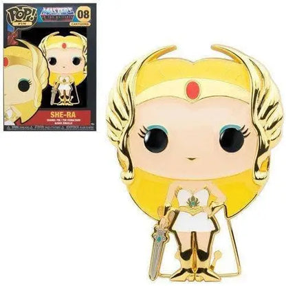 Funko Pop! Masters of the Universe Large Enamel Pin - Select Figure(s) - 08 She-Ra - Brooches & Lapel Pins