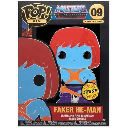 Funko Pop! Masters of the Universe Large Enamel Pin - Select Figure(s) - 09 Faker He-Man(Chase) - Brooches & Lapel Pins