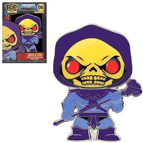 Funko Pop! Masters of the Universe Large Enamel Pin - Select Figure(s) - 06 Skeletor - Brooches & Lapel Pins