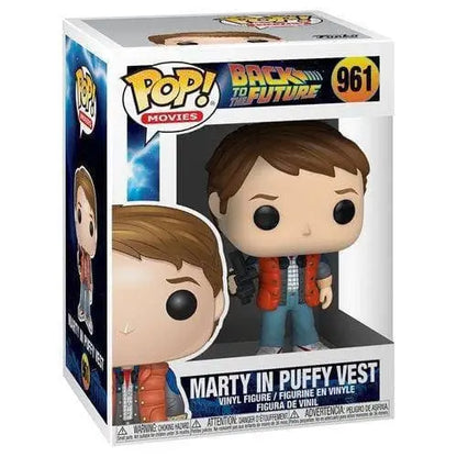 Funko Pop! Movies - Back to the Future Vinyl Figures - Select Figure(s) - 961 Marty in Puffy Vest - Toys & Games