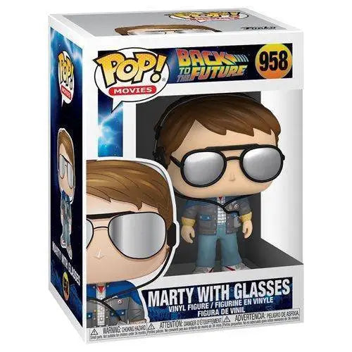 Funko Pop! Movies - Back to the Future Vinyl Figures - Select Figure(s) - 958 Marty with Glasses - Toys & Games