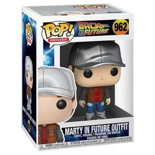 Funko Pop! Movies - Back to the Future Vinyl Figures - Select Figure(s) - 962 Marty in Future Outfit - Toys & Games