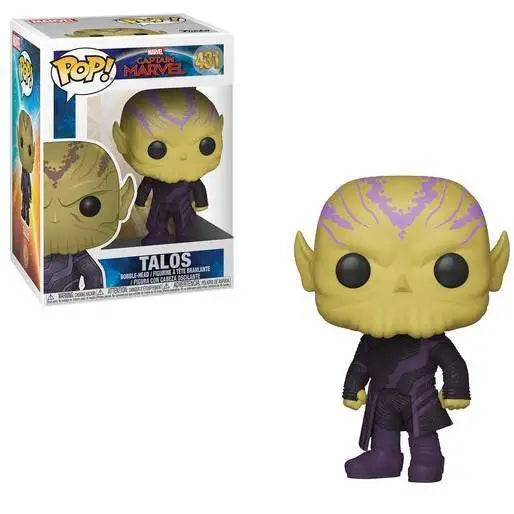 Funko Pop! Movies - Captain Marvel Vinyl Figures - Select Figure(s) - 431 - Talos - Toys & Games