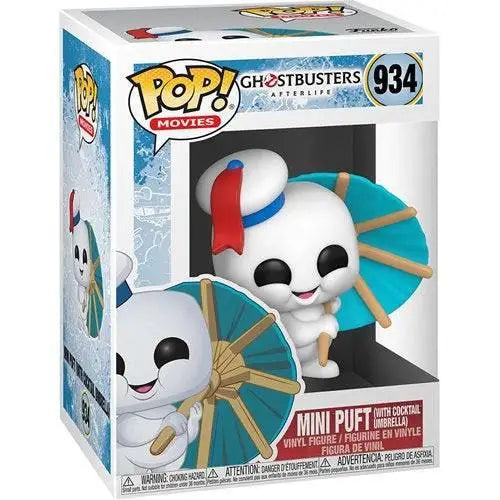 Funko Pop! Movies - Ghostbusters 3: Afterlife Vinyl Figures - Select Figure(s) - 934 Mini Puft with Cocktail Umbrella
