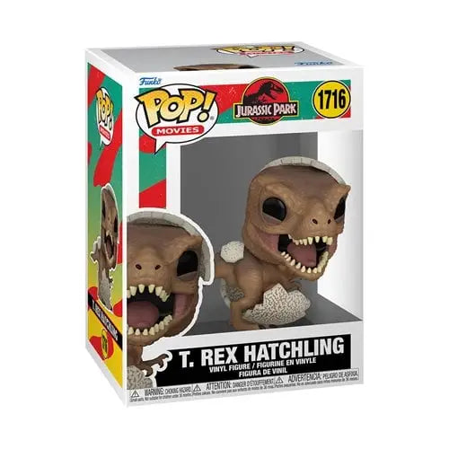 Funko Pop! Movies - Jurassic Park - Hatchling Vinyl Figure - #1716 T. Rex - Toys & Games