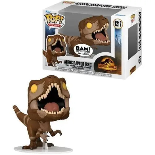Funko Pop! Movies - Jurassic World: Dominion Vinyl Figures - Select Figure(s) - 1217 - Atrociraptor (Red) Exclusive