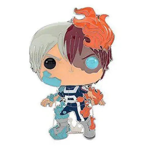 Funko Pop!- My Hero Academia Large Enamel Pin - Select Figure(s) - 03 Shoto Todoroki - Brooches & Lapel Pins