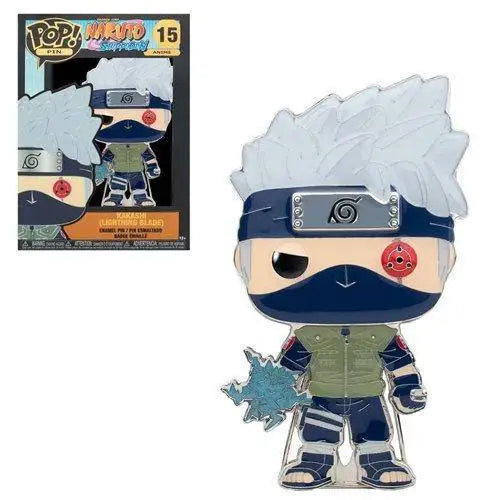 Funko Pop!- Naruto Large Enamel Pin - Select Figure(s) - 15 Kakashi (Lightning Blade) - Brooches & Lapel Pins