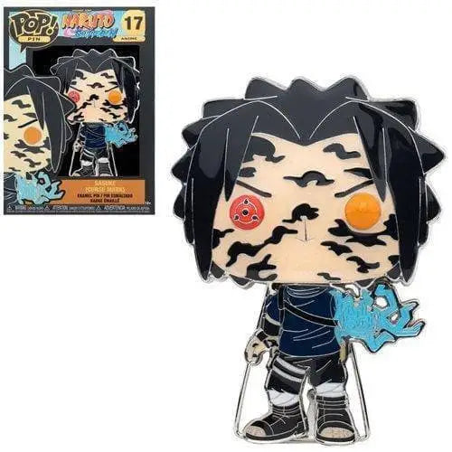 Funko Pop!- Naruto Large Enamel Pin - Select Figure(s) - 17 Sasuke (Curse Mark) - Brooches & Lapel Pins