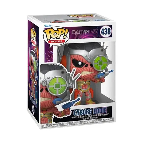 Funko Pop! Rocks - Iron Maiden Vinyl Figures - Select Figure(s) - #438 - Cyborg Eddie - Toys & Games