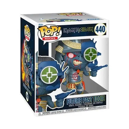 Funko Pop! Rocks - Iron Maiden Vinyl Figures - Select Figure(s) - #440- Future Past Eddie Super 6 3/4-Inch - Toys &