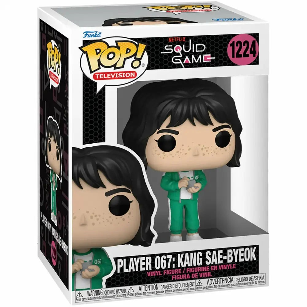 Funko Pop! Squid Game - 3.75’’ Vinyl Figures - Select Figure(s) - #1224 Player 067: Kang Seo-Byeok - Action Figure