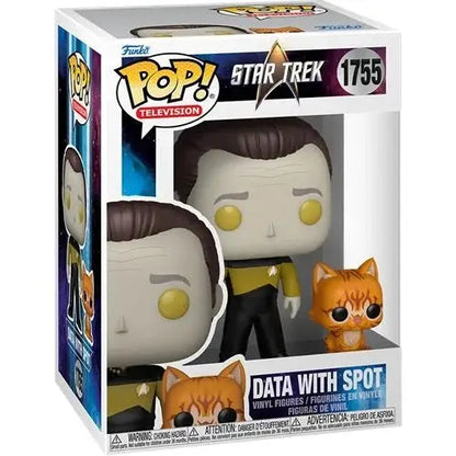 Funko Pop! Star Trek Vinyl Figures - Select Figure(s) - 1755 - Data with Spot - Action Figure