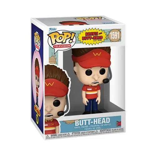 Funko Pop! Television - Beavis and Butt-Head Vinyl Figures - Select Figure(s) - 1591 - Butt-Head - Toys & Games
