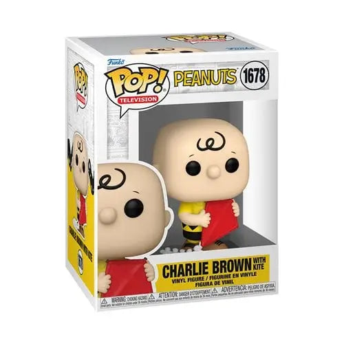 Funko Pop! Television - Peanuts Vinyl Figure - Select Figure(s) - 1678 - Charlie Brown with Kite - Toys & Games