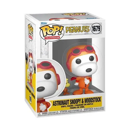 Funko Pop! Television - Peanuts Vinyl Figure - Select Figure(s) - 1679 - Astronaut Snoopy & Woodstock - Toys & Games