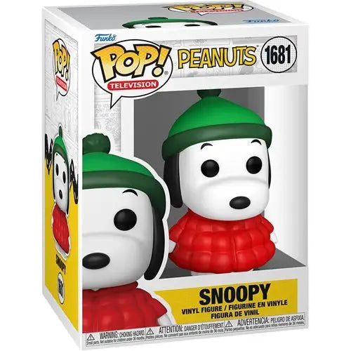 Funko Pop! Television - Peanuts Vinyl Figure - Select Figure(s) - 1681 - Snoopy in Coat - Toys & Games