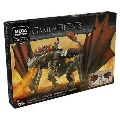Game Of Thrones Mega Construx Playset - Select Figure(s) - Daenerys and Drogon - Toys & Games