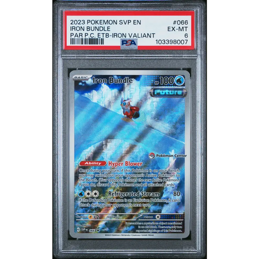 Iron Bundle 2023 Pokemon Svp En-Sv Black Star Promo #066 Iron Valiant PSA 6 - Graded Trading Card