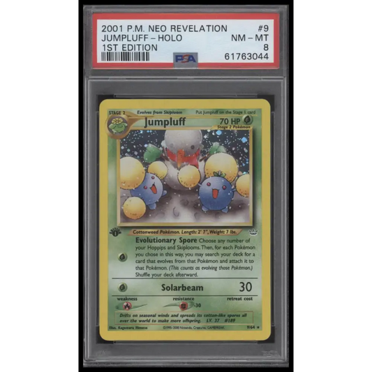 Jumpluff-Holo 2001 Pokemon Neo Revelation 1st Edition #9 1st Edition PSA 8