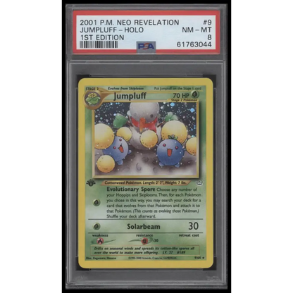 Jumpluff-Holo 2001 Pokemon Neo Revelation 1st Edition #9 1st Edition PSA 8