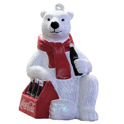 Kurt Adler - Coca Cola Ornament - Choose your Style - Polar Bear 6-Pack 3 1/2-Inch - Toys & Games