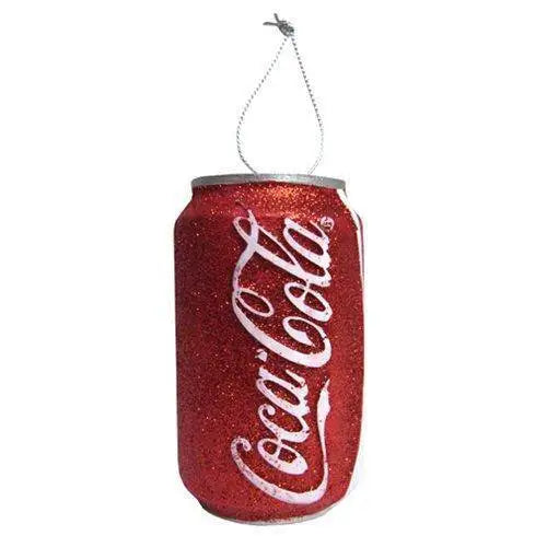 Kurt Adler - Coca Cola Ornament - Choose your Style - Red Glitter Can 3 1/2-Inch - Toys & Games