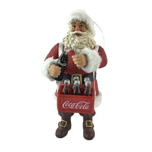Kurt Adler - Coca Cola Ornament - Choose your Style - Santa Opening Coke Bottle - Toys & Games