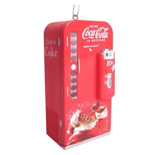 Kurt Adler - Coca Cola Ornament - Choose your Style - Santa Vending Machine 3 3/4-Inch - Toys & Games