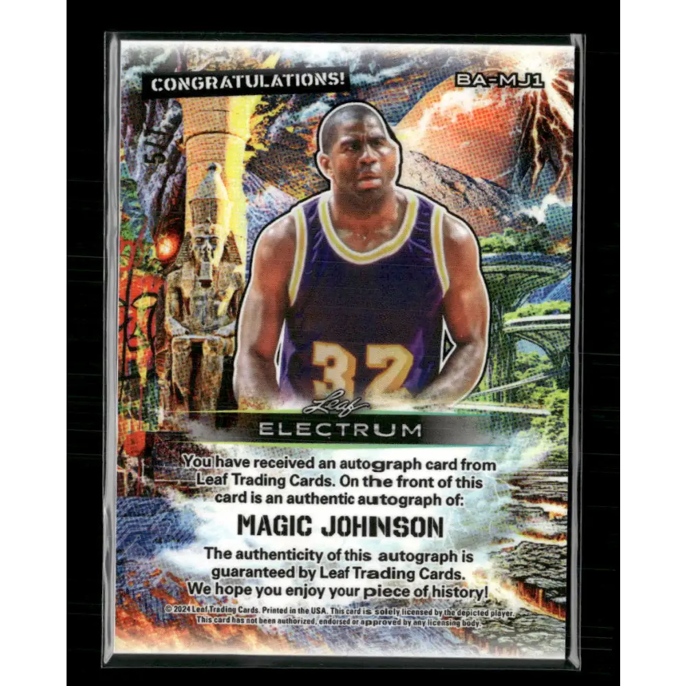 Magic Johnson 2024 Metal Sports - #BA-MJ1 #/7 - Trading Card