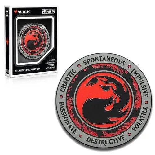 Magic: The Gathering Augmented Reality Enamel Pin - Choose your Pin - Red Mana Crest - Toys & Games