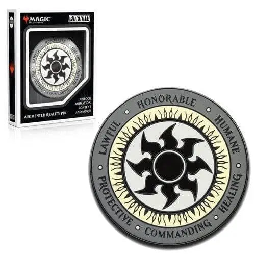 Magic: The Gathering Augmented Reality Enamel Pin - Choose your Pin - White Mana Crest - Toys & Games