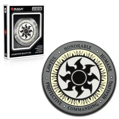 Magic: The Gathering Augmented Reality Enamel Pin - Choose your Pin - White Mana Crest - Toys & Games