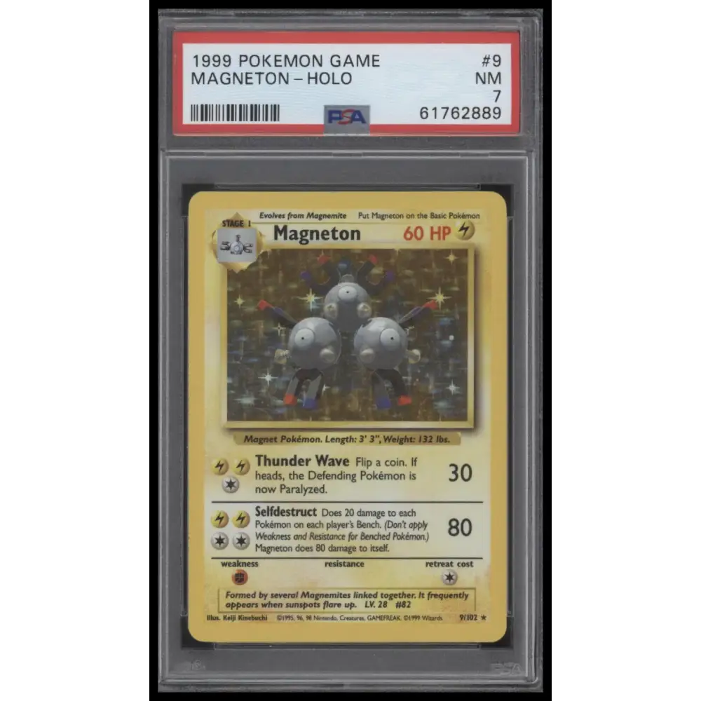 Magneton-Holo 1999 Pokemon Game #9 PSA 7
