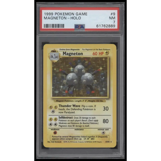 Magneton-Holo 1999 Pokemon Game #9 PSA 7