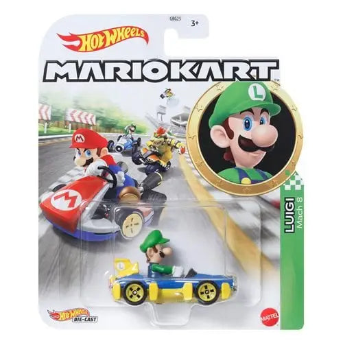 Mario Kart Hot Wheels - Select Vehicle(s) - Luigi Mach 8 - Action & Toy Figures