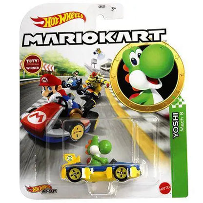 Mario Kart Hot Wheels - Select Vehicle(s) - Yoshi Mach 8 - Action & Toy Figures
