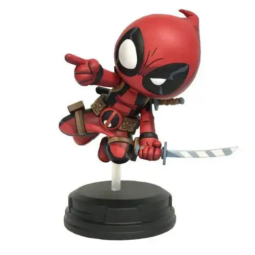 Marvel Animated Style Mini Figure - Select Figure(s) - Deadpool jumping - Action Figure
