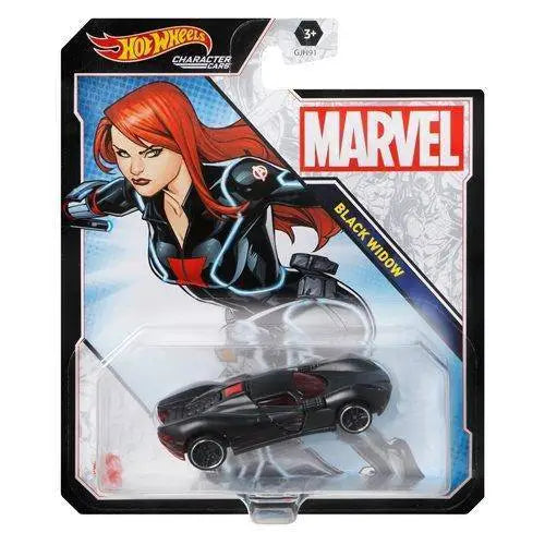 Marvel Hot Wheels Character Car - Select Vehicle(s) - Black Widow - Action Figure