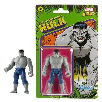 Marvel Legends Retro 375 Collection 3 3/4-Inch Action Figure - Select Figure(s) - Gray Hulk - Action & Toy Figures