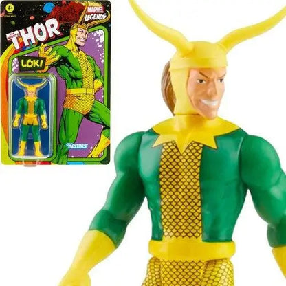 Marvel Legends Retro 375 Collection 3 3/4-Inch Action Figure - Select Figure(s) - Loki - Action & Toy Figures