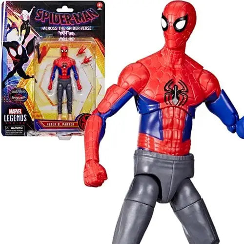Marvel Legends Spider-Man Across The Spider-Verse 6-Inch Action Figure - Select Figure(s) - Peter B. Parker - Action &