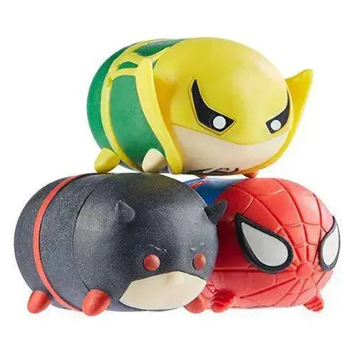 Marvel Tsum Tsum 3-Pack Mini-Figures Series 6: Select Figure(s) - Spider-Man, Daredevil and Iron Fist - Action Figure
