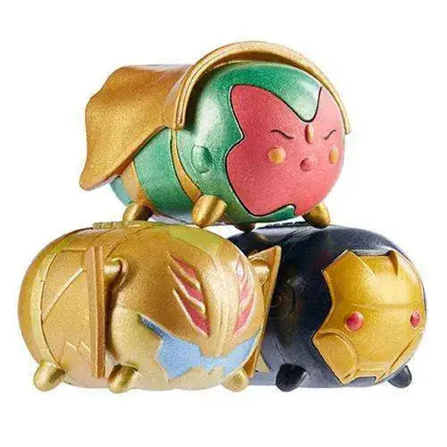 Marvel Tsum Tsum 3-Pack Mini-Figures Series 6: Select Figure(s) - Vision, Ultron and Iron Man - Action Figure