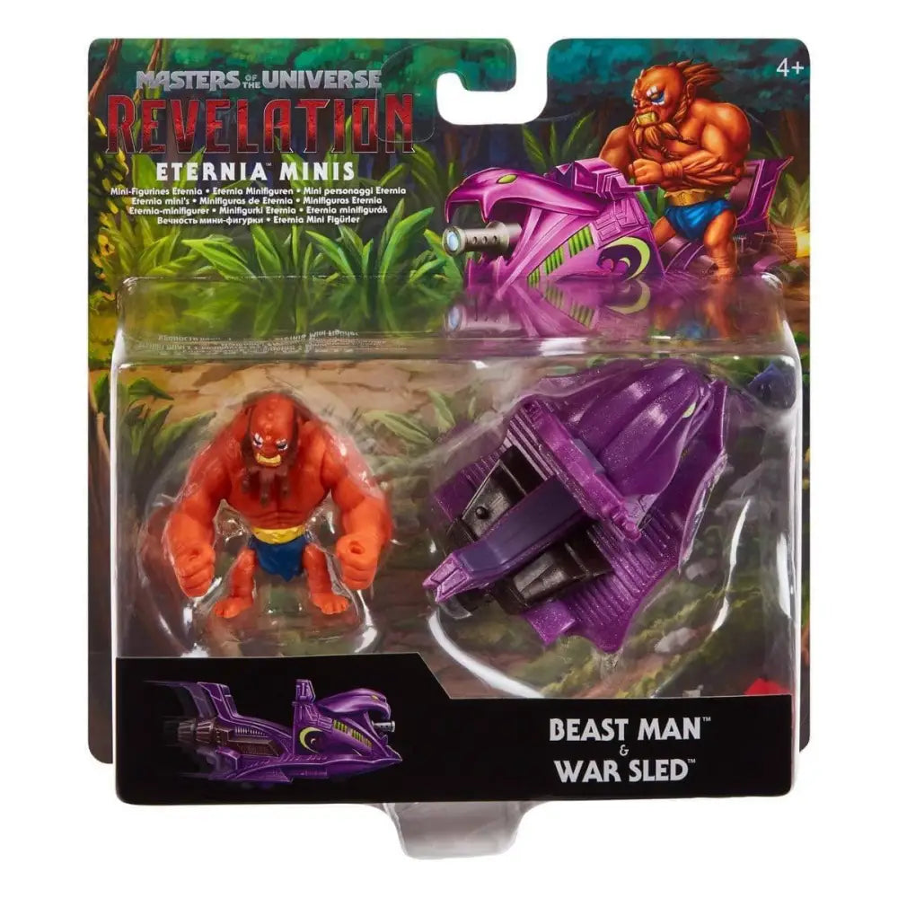 Masters of the Universe Revelation Minis Vehicle Pack - Select Vehicle(s) - Beast Man and War Sled - Action & Toy