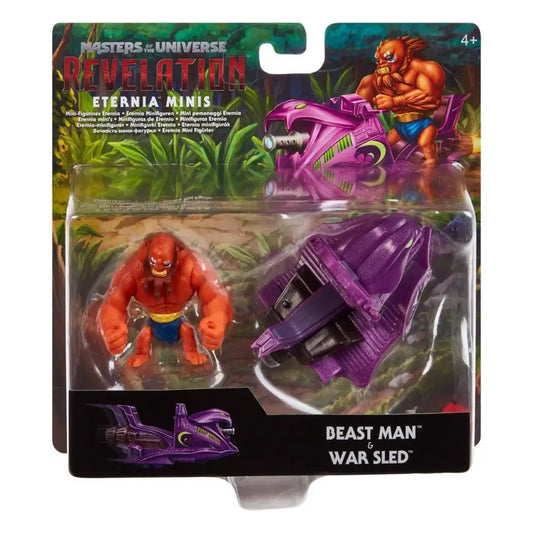 Masters of the Universe Revelation Minis Vehicle Pack - Select Vehicle(s) - Beast Man and War Sled - Action & Toy