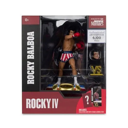 McFarlane Toys Movie Maniacs Limited Edition 6-Inch Scale Posed Figure - Select Figure(s) - Rocky Balboa (Rocky IV)