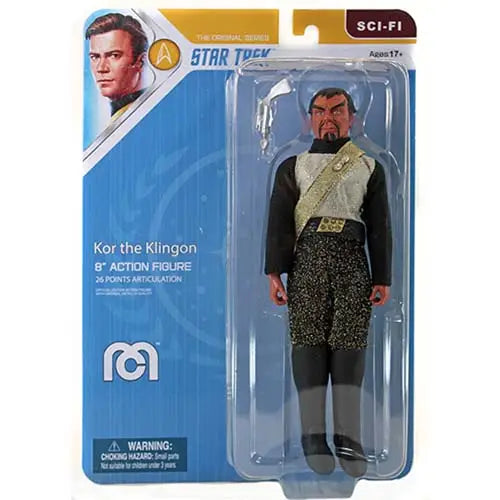 Mego 8 inch Action Figure Star Trek - Select Figure(s) - Kor the Klingon - Toys & Games