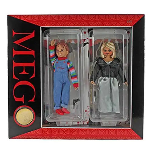 Mego Action Figure 8 Inch 2 Pack- Select Figure(s) - Chucky and Bride - Action & Toy Figures